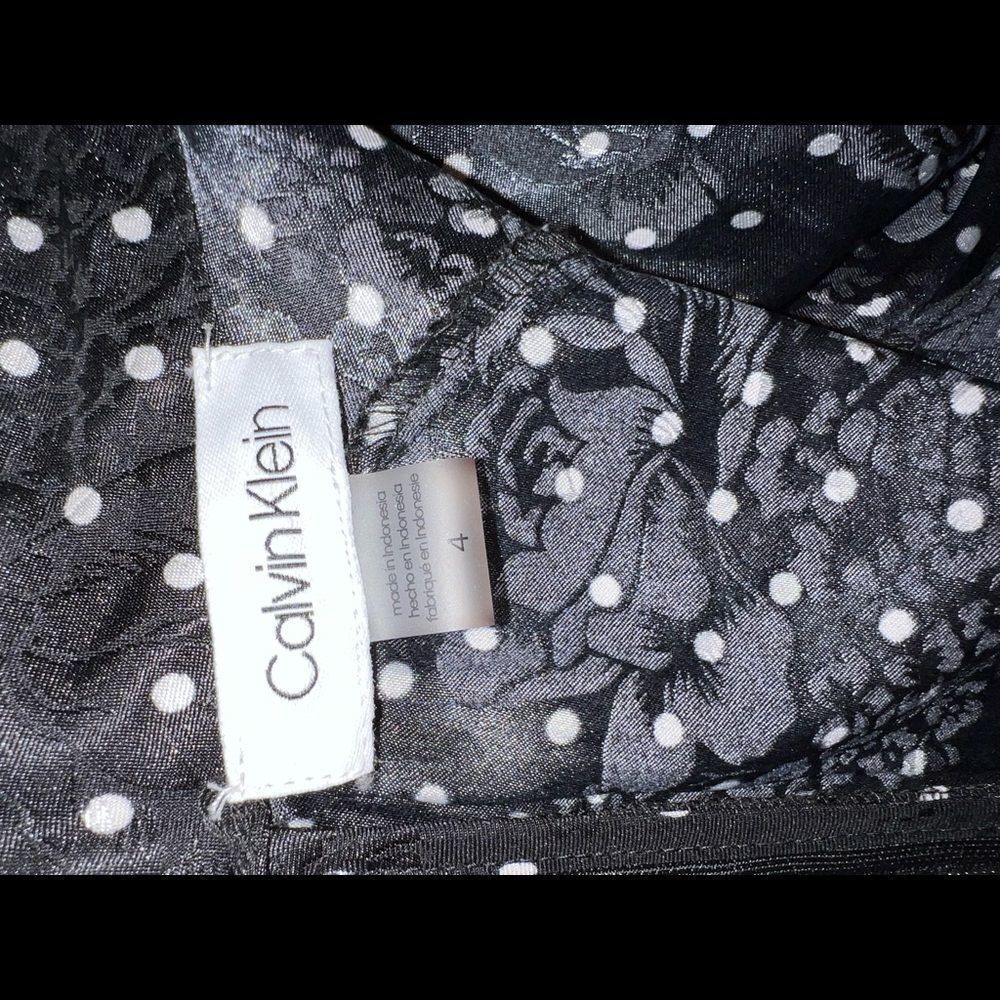 Calvin Klein Neck Bow Polka Dot Dress size 4 - Picture 9 of 9